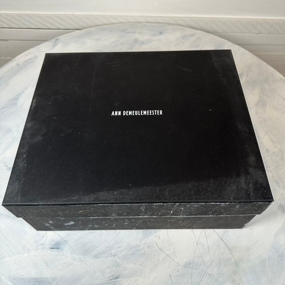 Suede Leather Boots/Heels Black Ann Demeulemeester - Picture 9 of 10